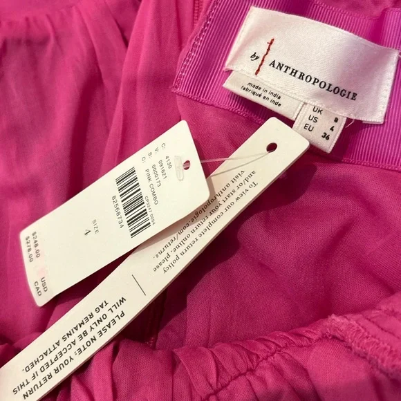 Anthropologie Vibrant Pink and Orange Midi Dress - Picture 10 of 12